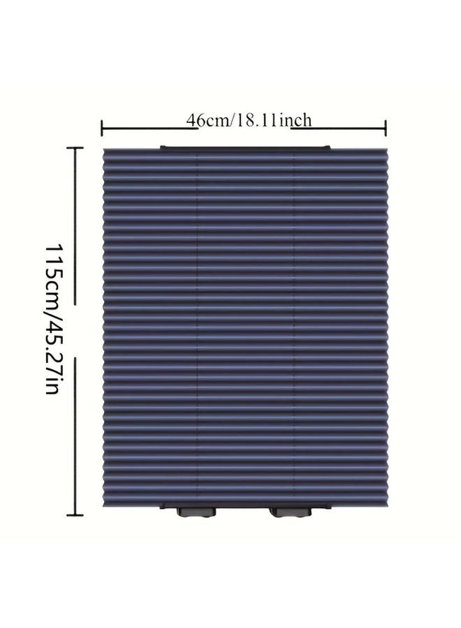 Black Automatic Retractable Car Sunshade Easy Install UV Resistant Heat Insulating - Image 3